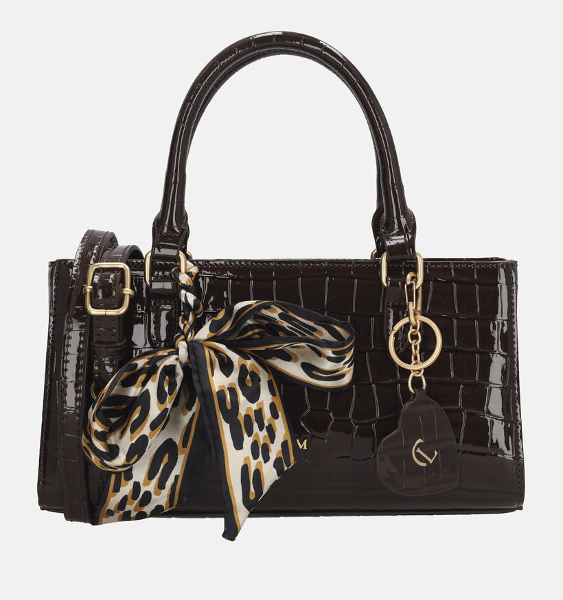 Charm London Knightsbridge Donkerbruine Handtas voor dames (374400)