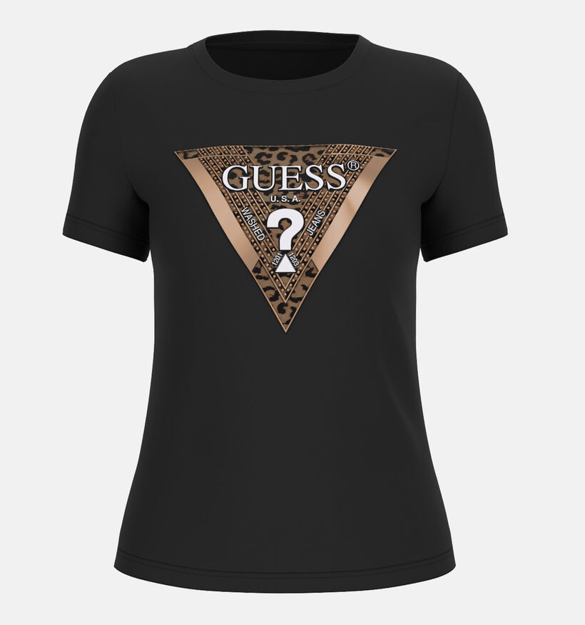 Guess Zwarte T-shirt Guess Zwarte T-shirt voor dames (364384)