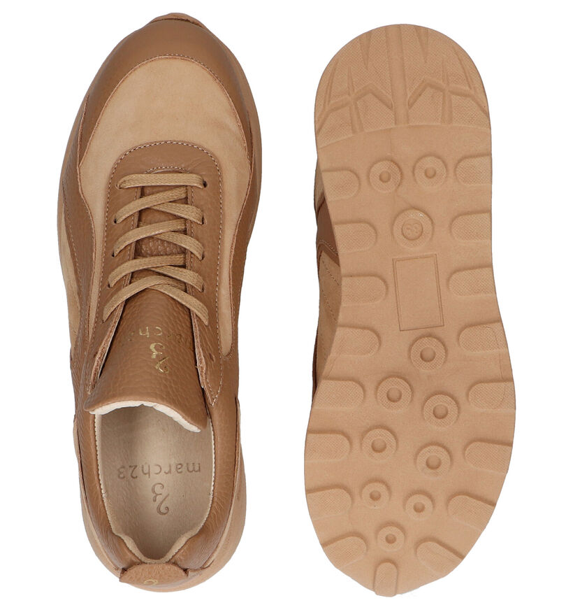 March23 Leighton Cognac Veterschoenen in daim (283273)