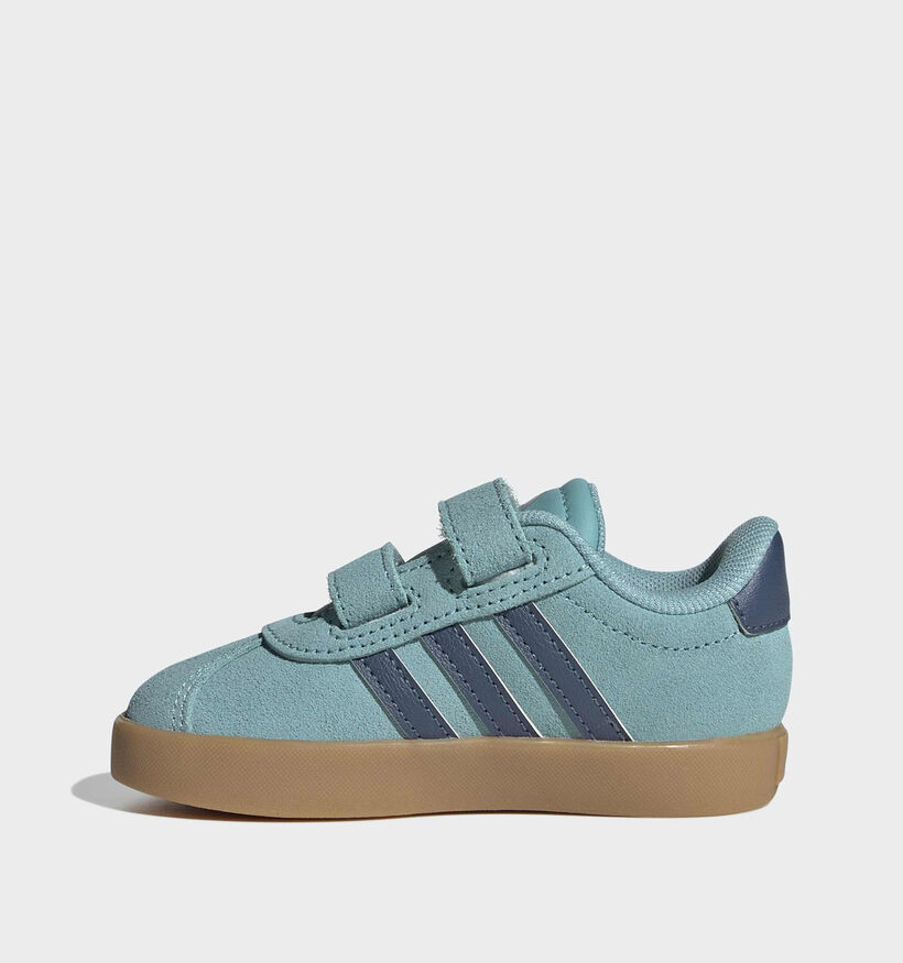 adidas VL Court 3.0 Turquoise Sneakers voor jongens, meisjes (366987) - geschikt voor steunzolen