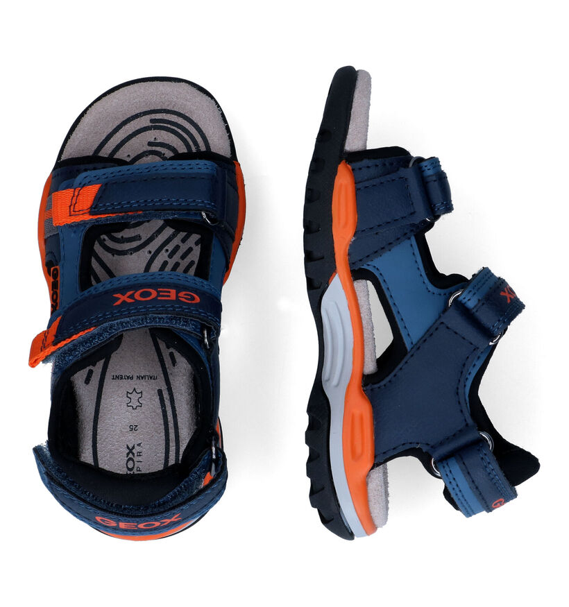 Geox Borealis Blauwe Sandalen in kunstleer (303743)