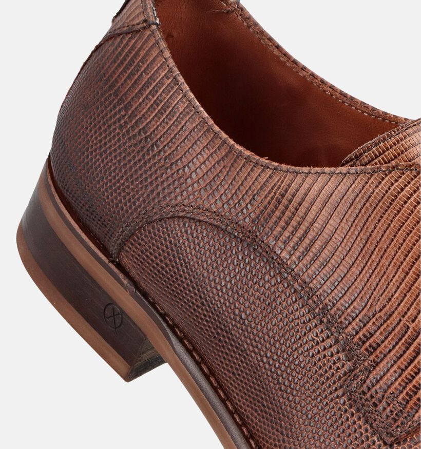 Ambiorix Jurassic Cognac Geklede Veterschoenen voor heren (382000)