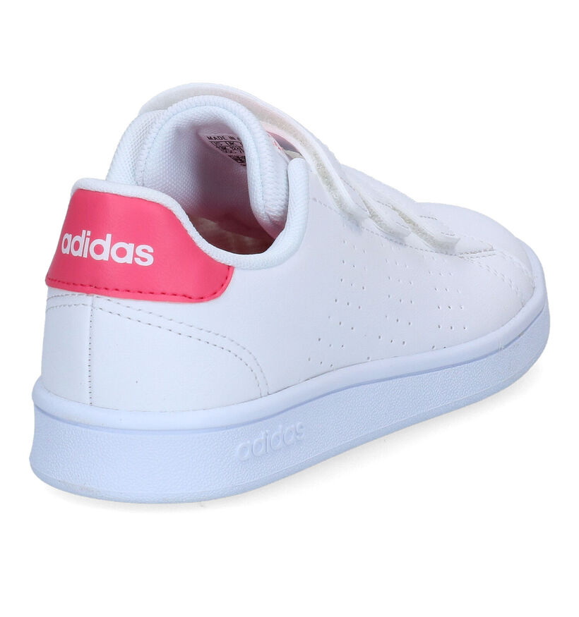 adidas Advantage C Baskets en Blanc pour filles (319539) - pour semelles orthopédiques