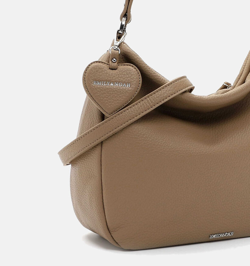 Emily & Noah Enie Taupe Schoudertas voor dames (355246)
