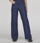 SISTERS POINT Owi Wide leg jeans en Bleu pour femmes (349341)