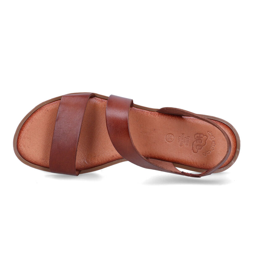 Hee Sandales plates en Cognac pour femmes (322686)