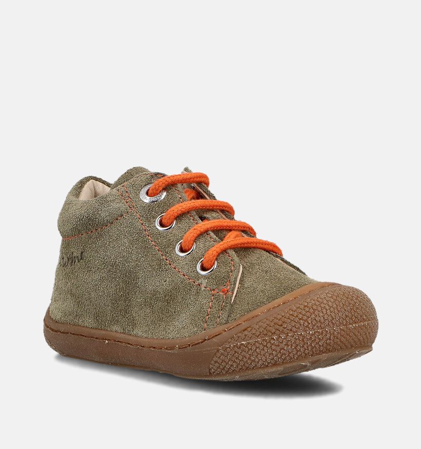 Naturino Cocoon Suede Chaussures pour bébé en Vert pour filles, garçons (364210) - pour semelles orthopédiques