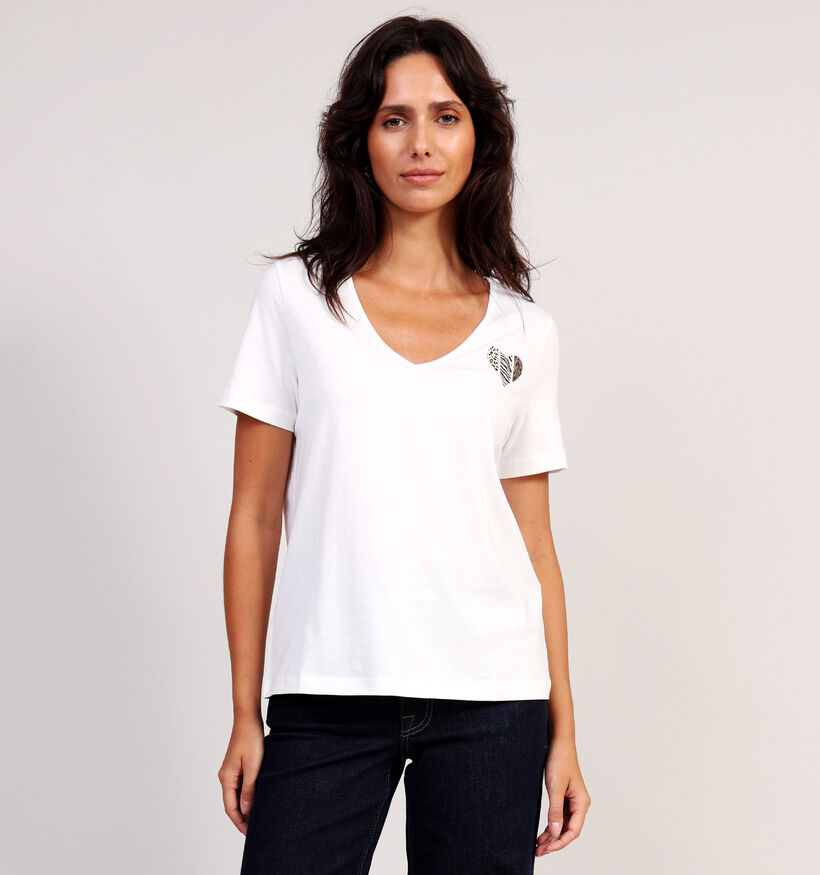 Vero Moda Florita Witte T-shirt voor dames (366407)