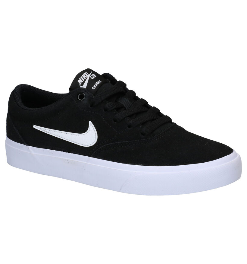 Nike SB Charge Suede Zwarte Sneakers in nubuck (277470)