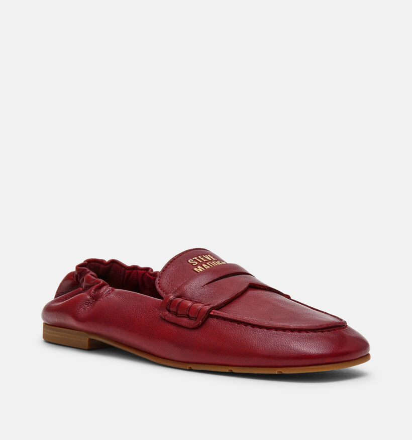 Steve Madden Newbury Chaussures plates en Rouge fonc&eacute; pour femmes (378156)