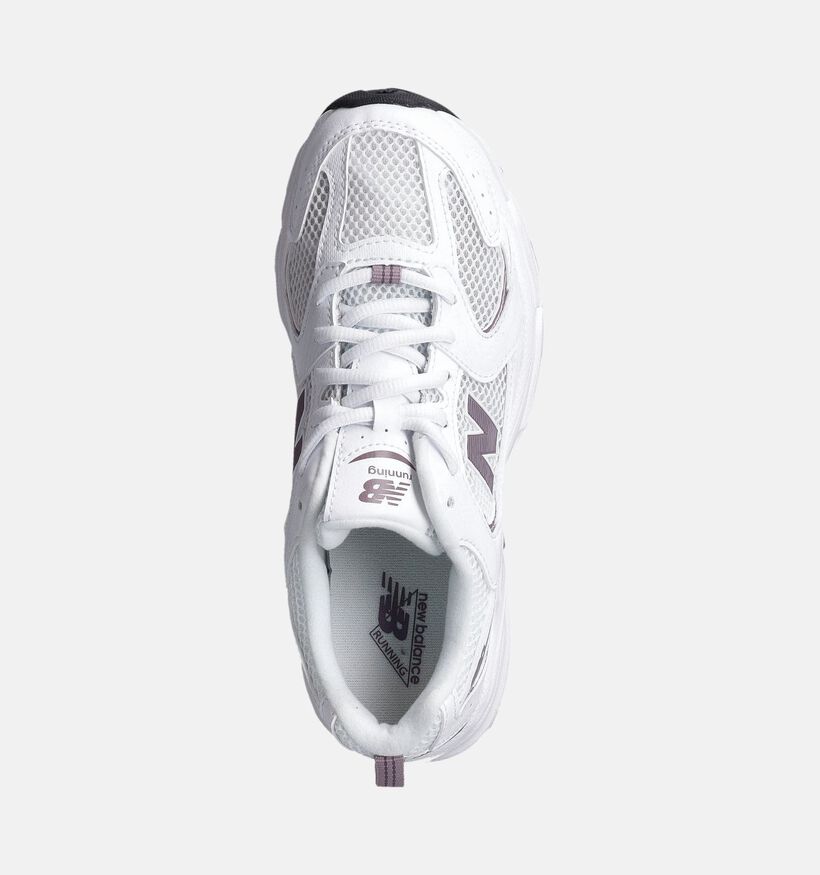 New Balance 530 Baskets en Blanc pour filles (366641) - pour semelles orthopédiques