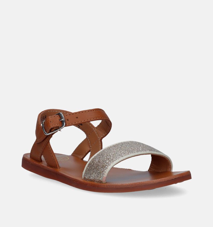 Pom d'Api Plagette Buckle Tao Cognac Sandalen voor meisjes (337992)