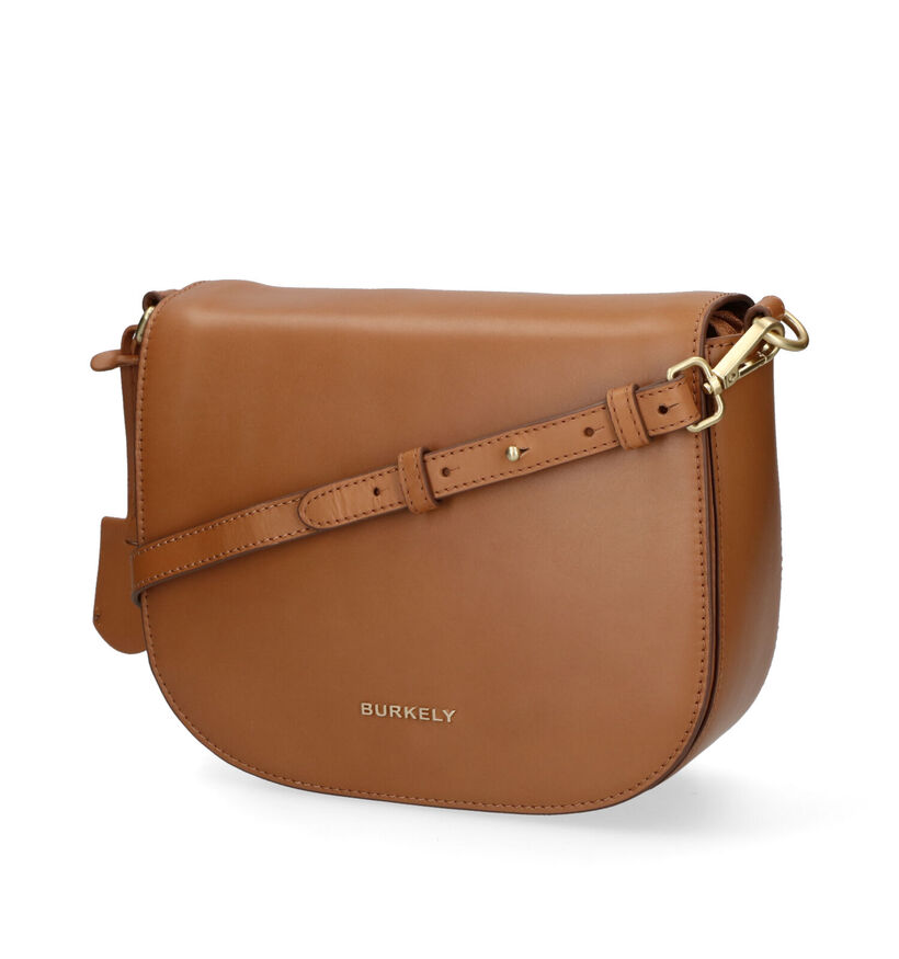 Burkely Parisian Paige Cognac Crossbody Tas in leer (309203)