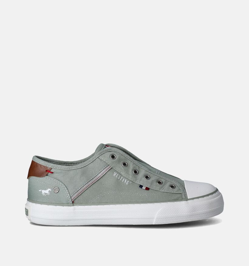 Mustang Chaussures à enfiler en Vert pour femmes (351250)