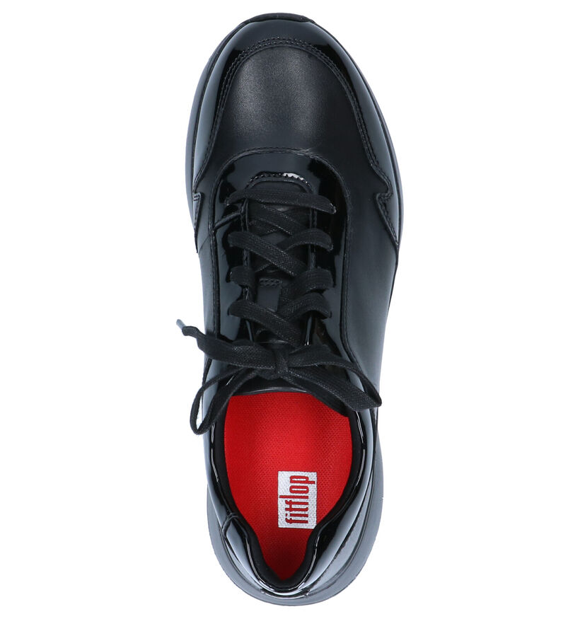FitFlop Ida Flex Zwarte Sneakers in lakleer (256039)