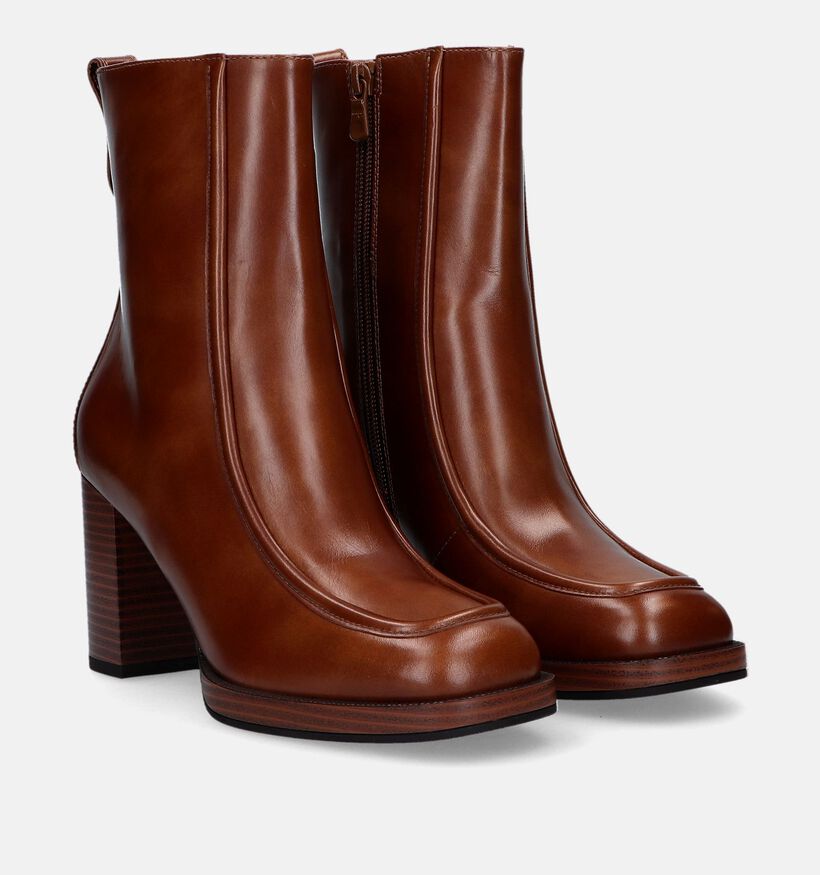 NeroGiardini Bottines à talons en Cognac pour femmes (329935)