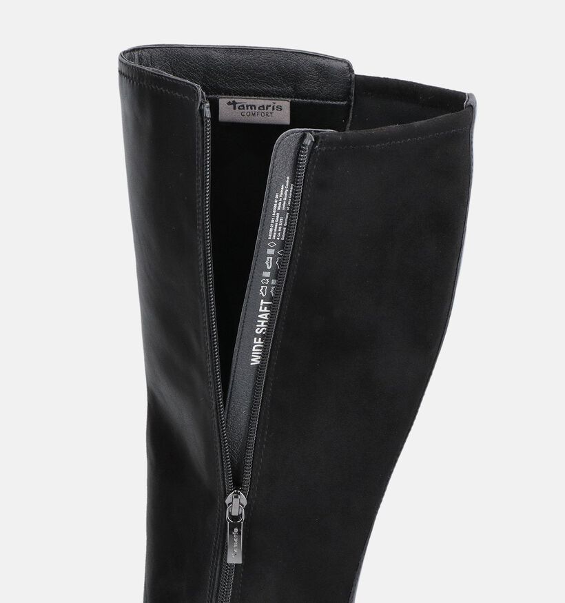 Tamaris Comfort Zwarte Lange Laarzen voor dames (378821) - geschikt voor steunzolen