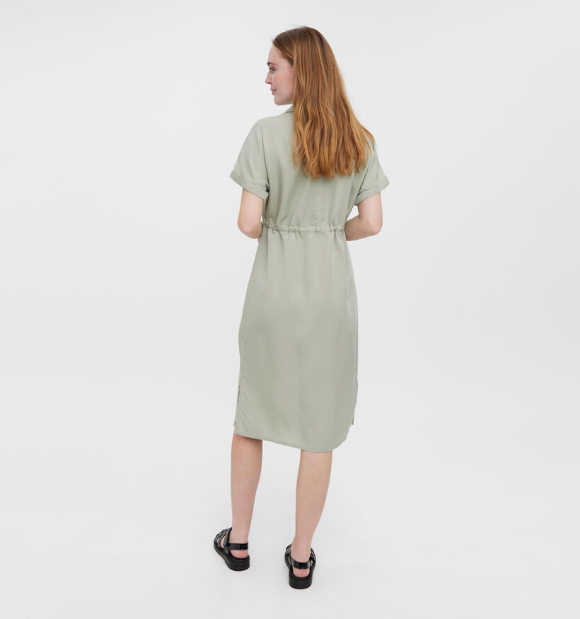 Vero Moda Iliana Robe Chemise en Vert (311977)