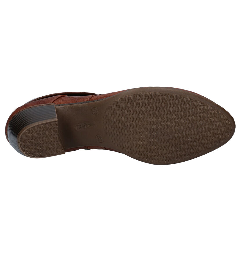 Rieker Bottines à lacets en Cognac pour femmes (344405)