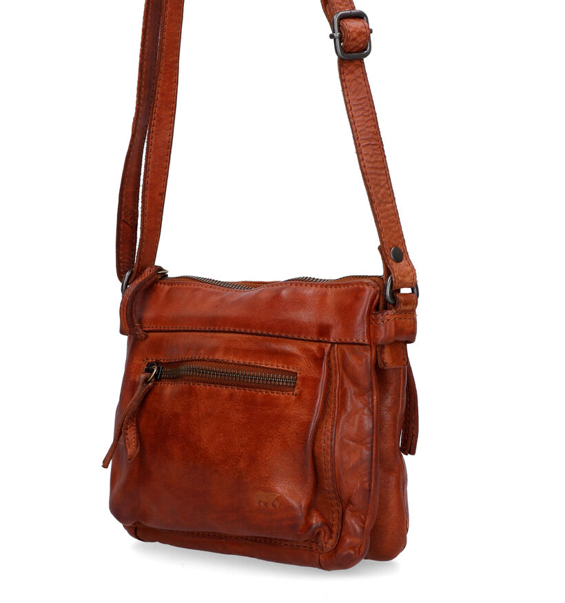 Bear Design Cognac Schoudertas in leer (329781)