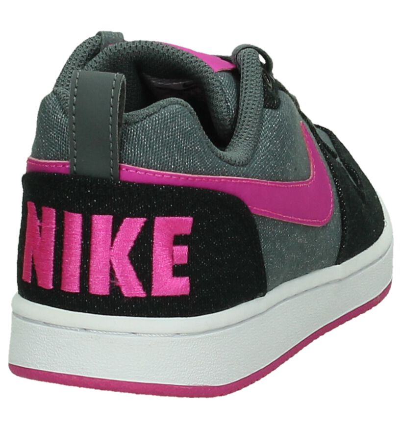 Grijs/Roze Sneaker Nike Court Borough in stof (198247)