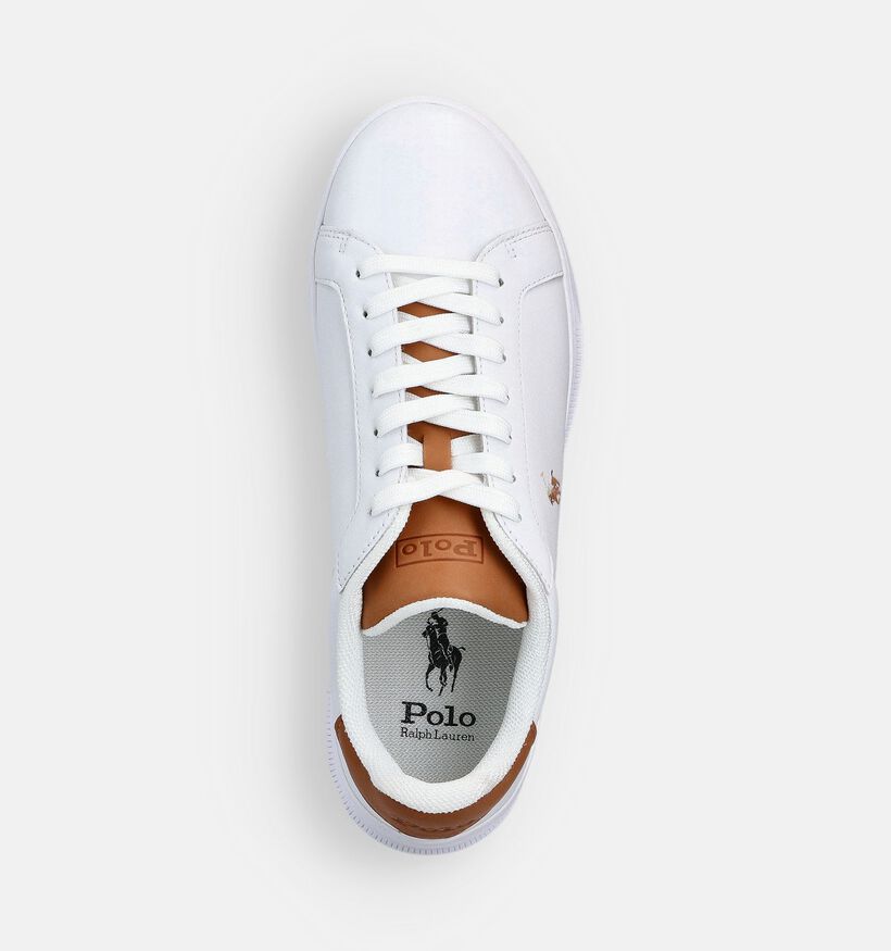 Polo Ralph Lauren HRT Court II Witte/Cognac Sneakers voor heren (366443)