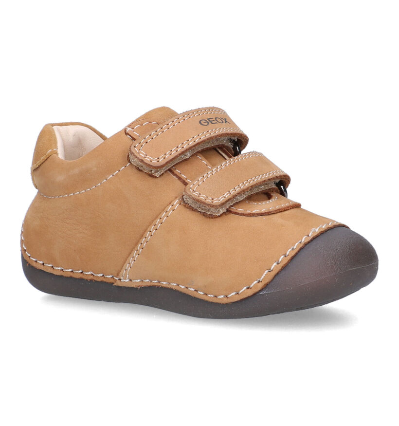 Geox Tutim Chaussures pour bébé en Cognac en nubuck (320616)