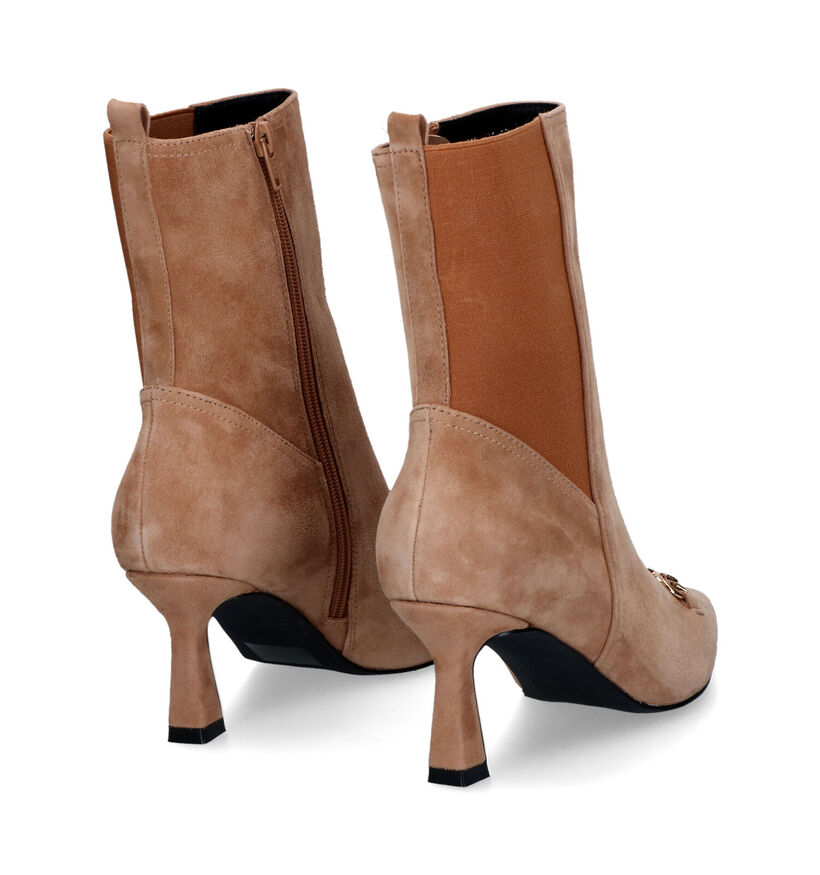 Nathan-Baume Beige Enkellaarzen voor dames (315981)