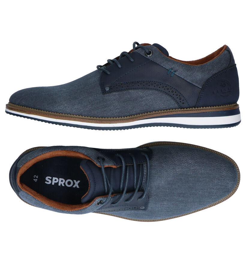 Sprox Chaussures à lacets en Bleu en simili cuir (292522)