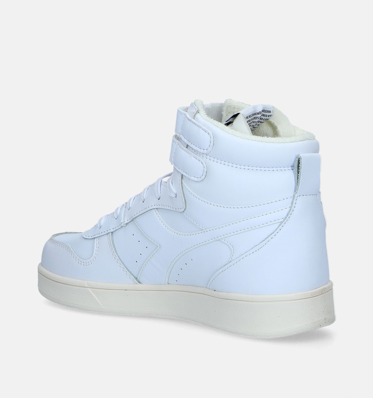 Diadora Magic Basket MID GS Witte Sneakers Jongens Meisjes