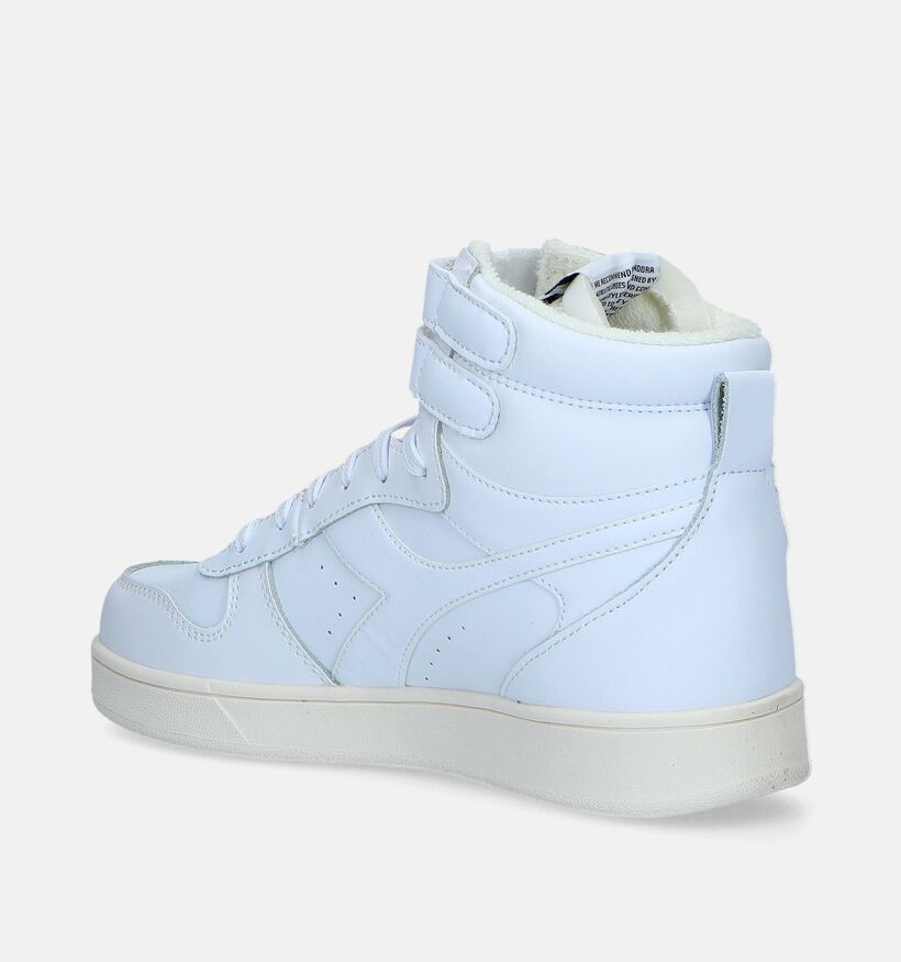 Diadora Magic Basket MID GS Witte Sneakers voor jongens, meisjes (336222)