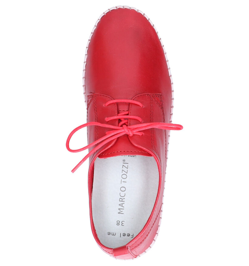 Marco Tozzi Chaussures à lacets en Bleu foncé en cuir (270715)