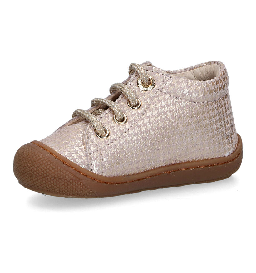 Naturino Cocoon Paarse Babyschoenen voor meisjes (316128) - geschikt voor steunzolen