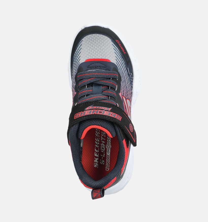 Skechers Vortex Zwarte/Rode Sneakers voor jongens, meisjes (375728) - geschikt voor steunzolen