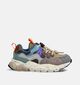 Naturino x Flower Mountain Yamano 3 Grijze Sneakers voor jongens, meisjes (364151) - geschikt voor steunzolen