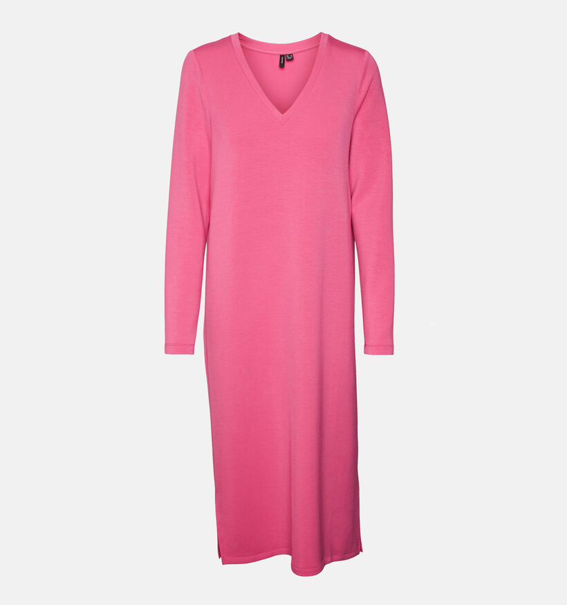 Vero Moda Silky Robe mi-longue en Rose pour femmes (335549)