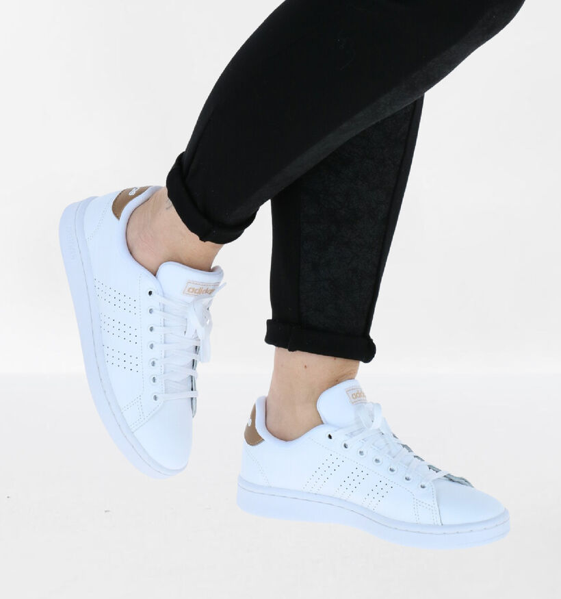 adidas Advantage Witte Sneakers in kunstleer (284790)