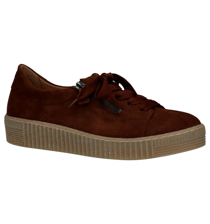 Gabor Best Fitting Cognac Veterschoenen in leer (282306)