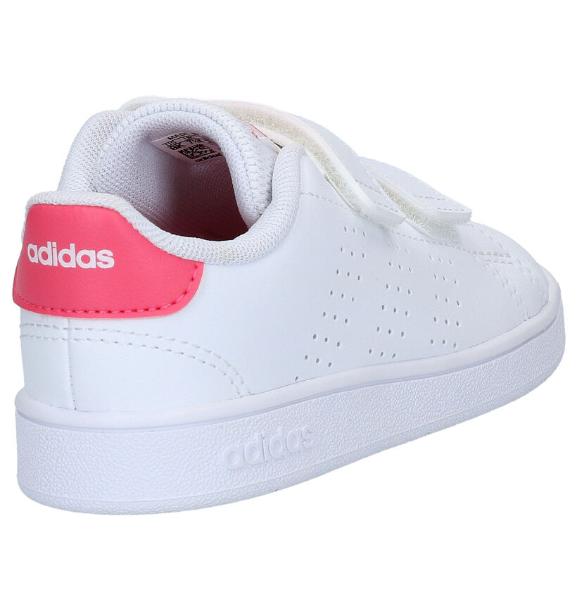 adidas Advantage I Chaussures pour bébé en Blanc en simili cuir (284709)