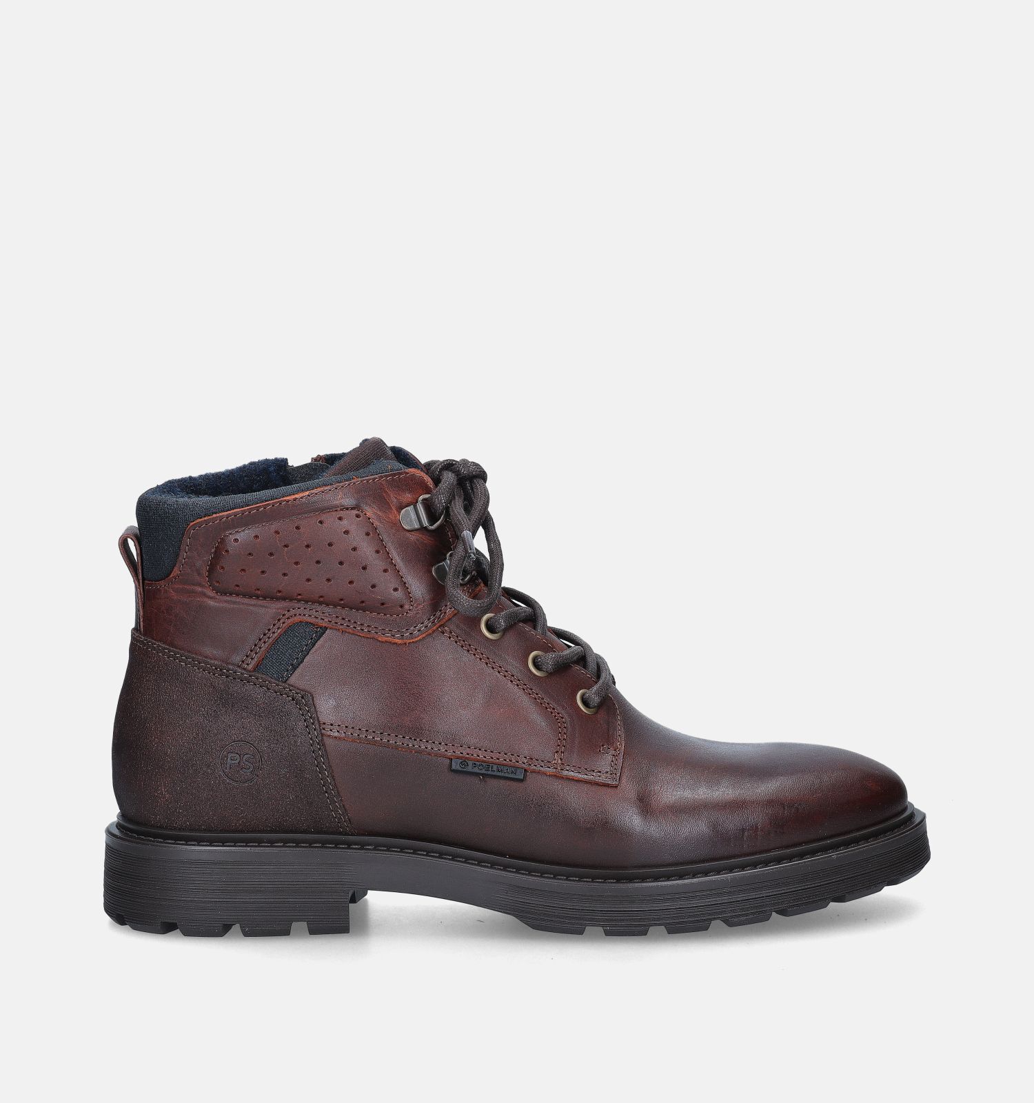 Poelman Ampoe Bruine Hoge Schoenen Heren Hoge schoenen Online op TORFS.BE