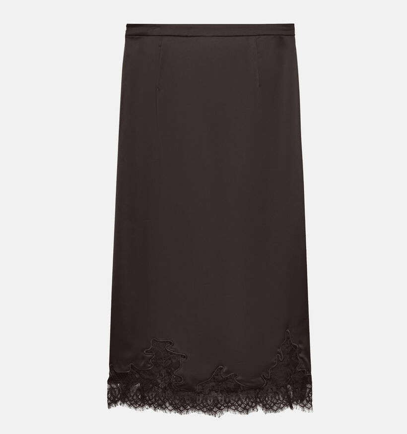 Vero Moda Ginny Lace Donkerbruine Midi-Rok voor dames (380521)