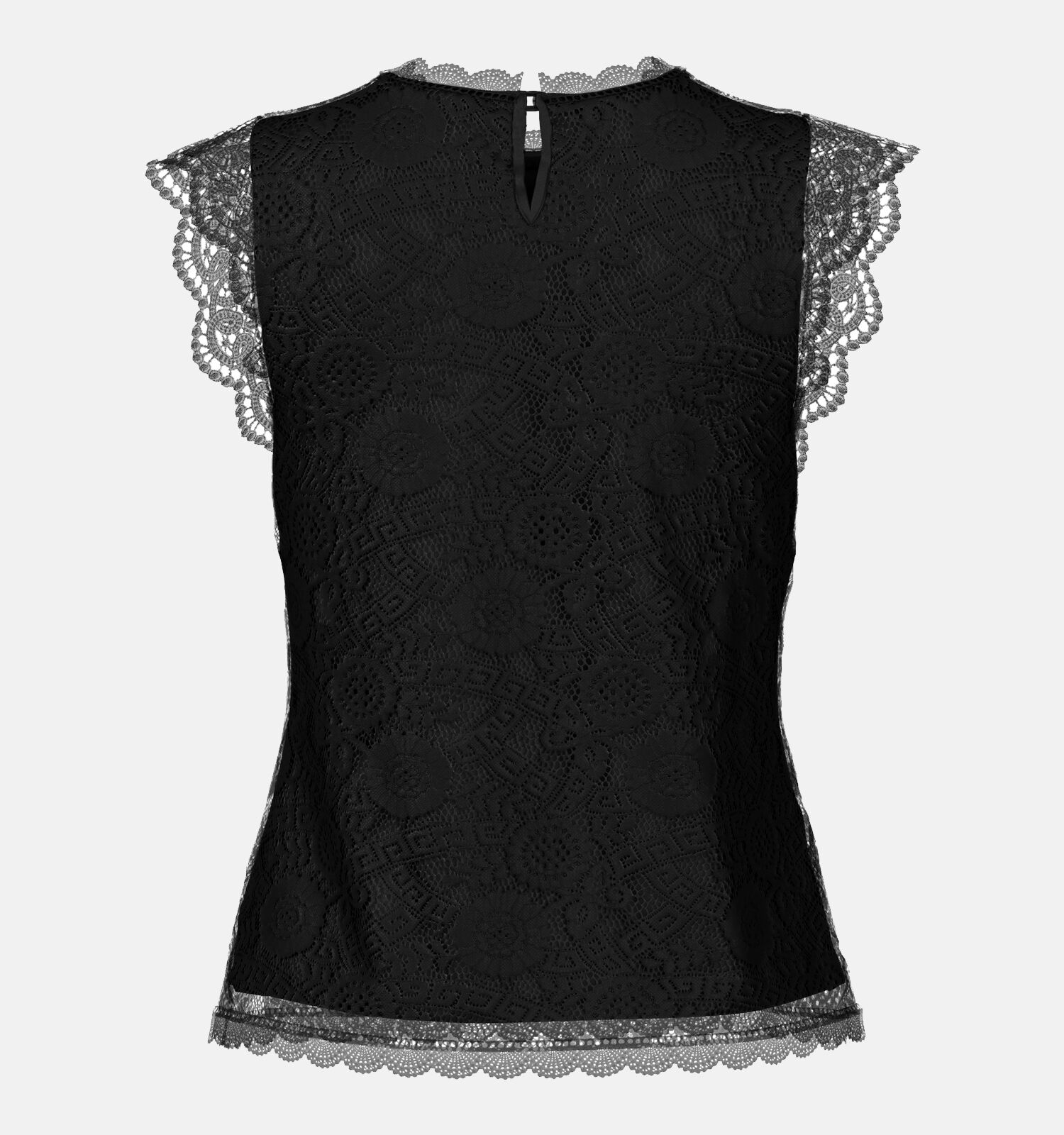 Top zwart kant best sale