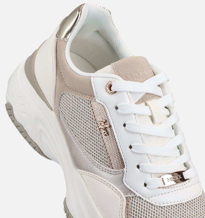 Mexx Radja Witte Geklede Sneakers voor dames (367248) - geschikt voor steunzolen