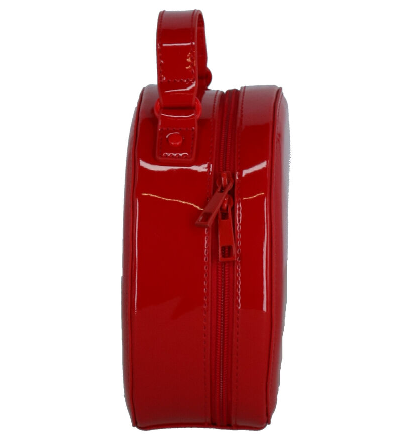 Valentino Handbags Tamburo Sac porté croisé en Rouge en simili cuir (259248)