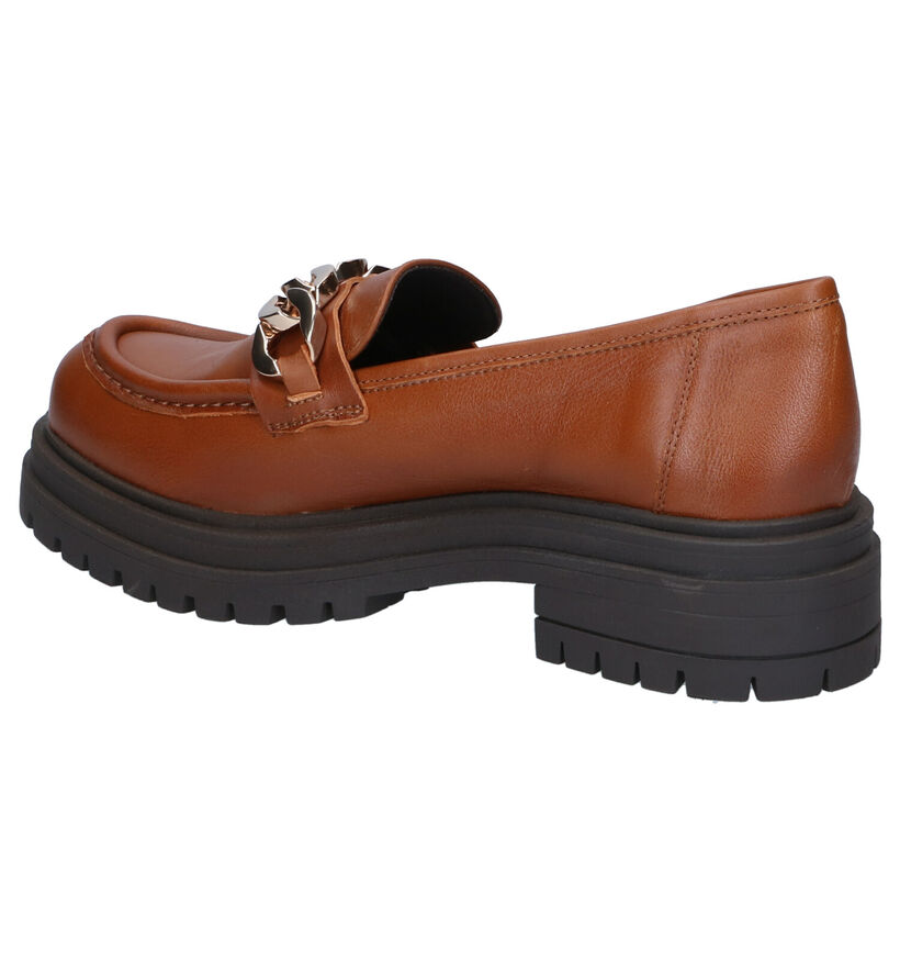 KMB Chaussures à enfiler en Cognac en cuir (298920)