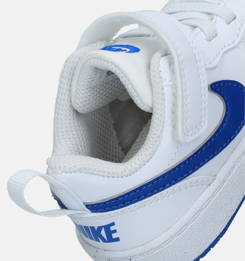 Nike Court Borough Witte Sneakers voor jongens, meisjes (340221)