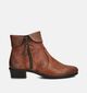 Rieker Cognac Enkellaarzen met Hakje voor dames (360469)