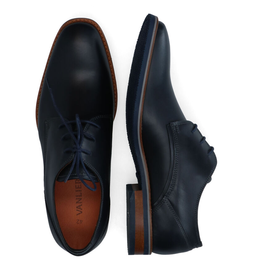 Van Lier Chaussures classiques en Bleu foncé pour hommes (316598) - pour semelles orthopédiques