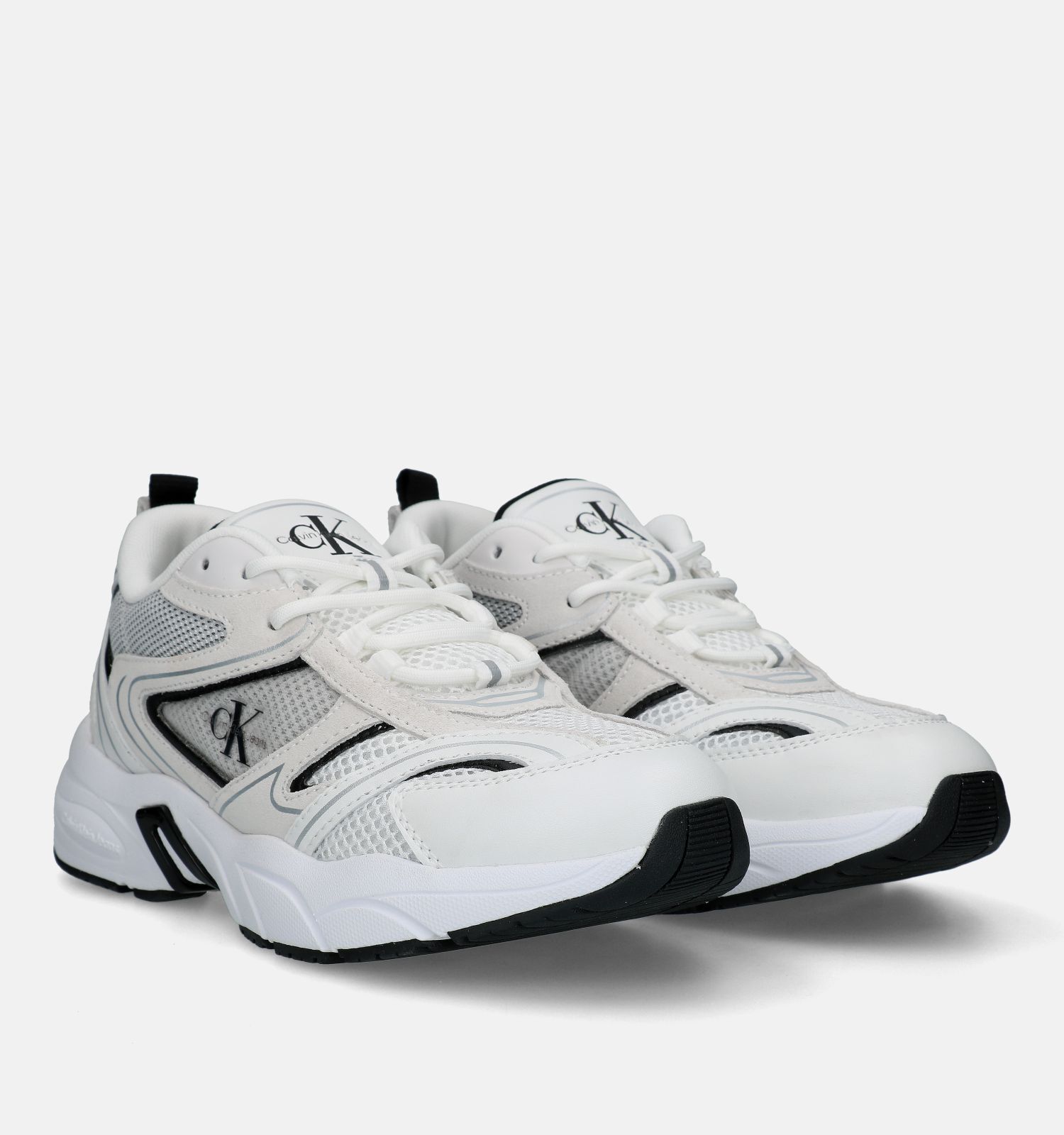 Calvin Klein Retro Tennis Witte Sneakers Dames Sneakers Online op TORFS .BE