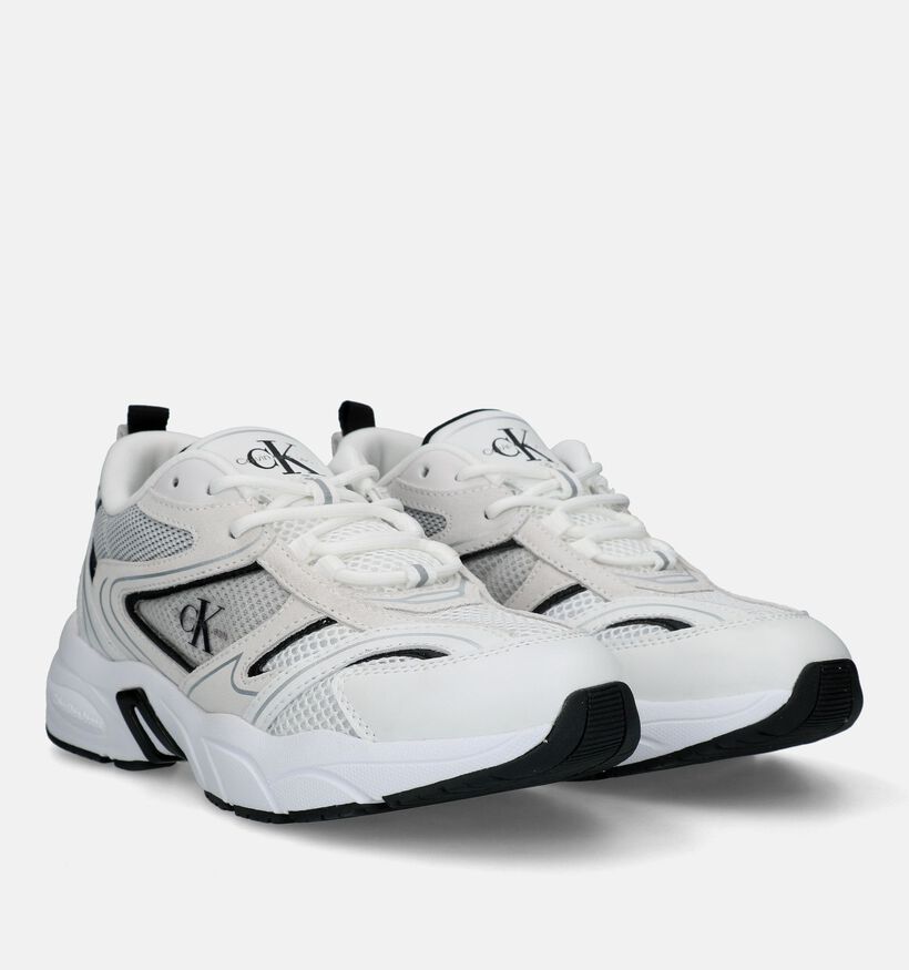 Calvin Klein Retro Tennis Ecru Sneakers voor dames (326392) - geschikt voor steunzolen